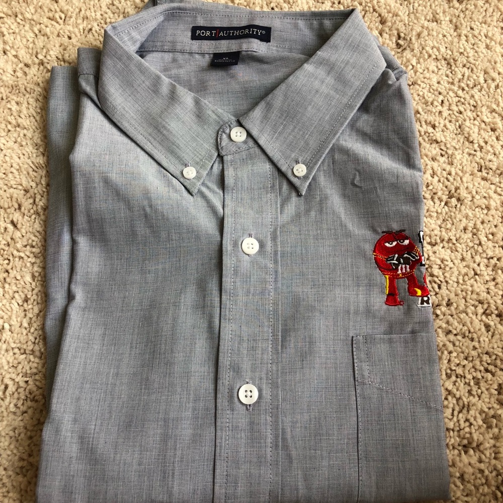 M&M racing button up shirt